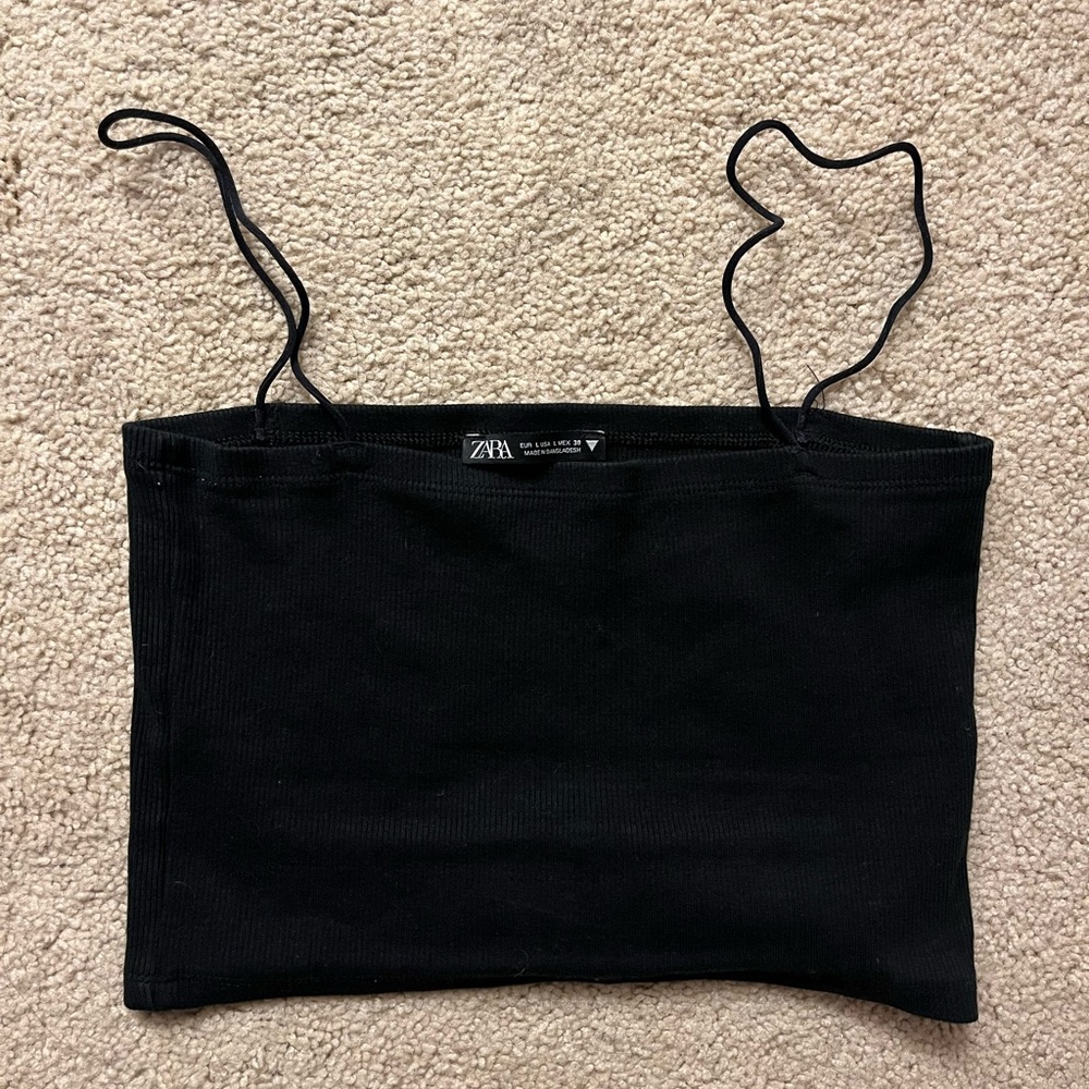 Zara ribbed crop tank